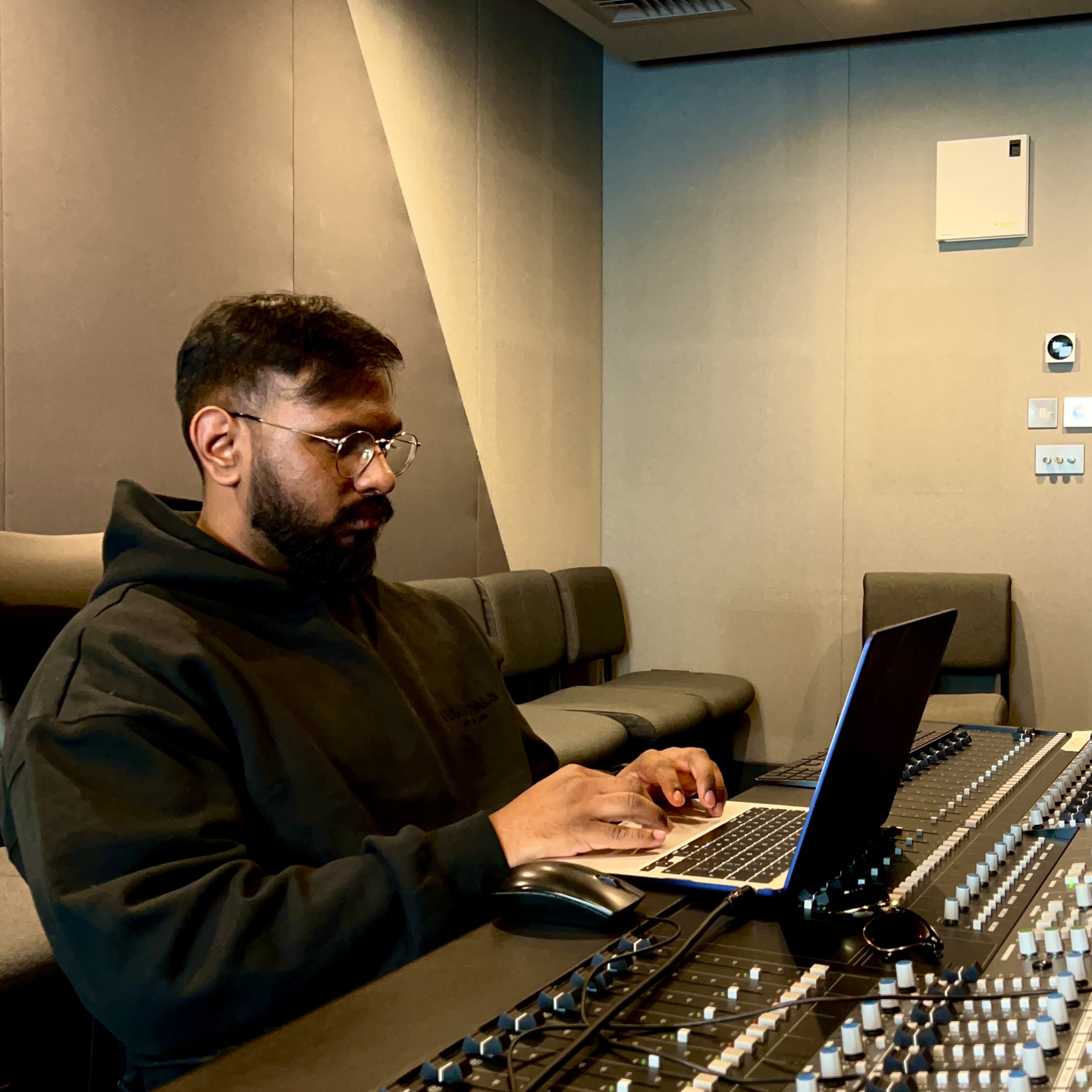 Jacques working in the studio